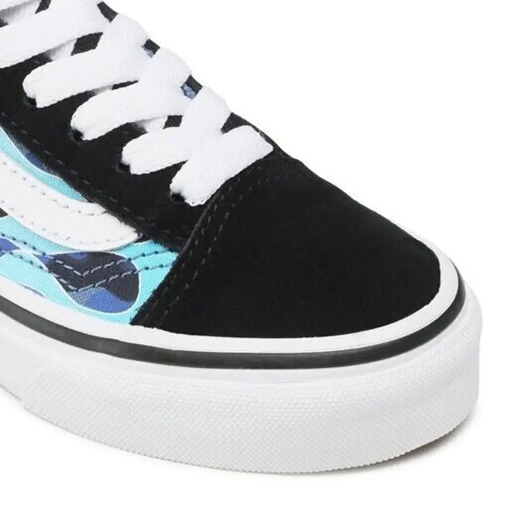 NIB Vans Men's 10 ComfyCush Old Skool Overt CC Sneaker Tie Dye Shoe Black Blue